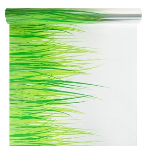 Díszcsomagoló fűszál mintázatú fólia tekercs [50cm x 10m] zöld