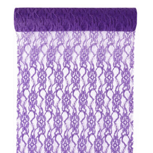 Csipke anyag [29cm x 5m] milka lila