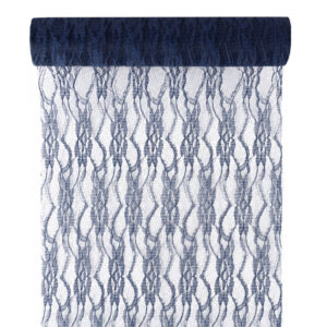 Csipke anyag [29cm x 5m] sötét navy kék