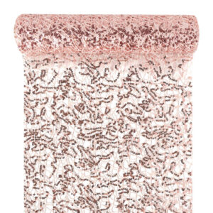 Dekor háló flitterrel [30 cm x 5m] rose gold