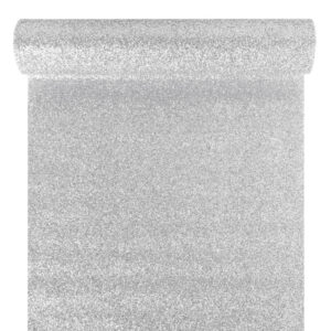 Glitter anyag [28cm x 5m] ezüst
