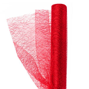 Dekorációs lace anyag [47cm x 5méter] piros