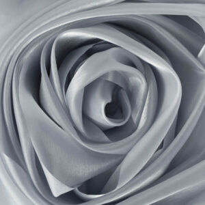 Szatén-organza anyag [142cm x 10m] ezüst