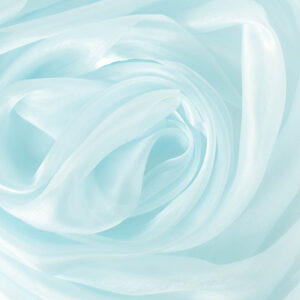 Szatén-organza anyag [142cm x 10m] halvány kék