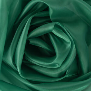 Szatén-organza anyag [142cm x 10m] sötét zöld/smaragdzöld