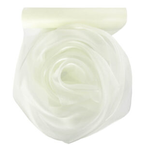 Szatén-organza anyag [25cm x 10m] ekrü