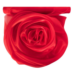 Szatén-organza anyag [47cm x 10m] piros