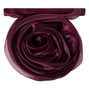 Szatén-organza anyag [47cm x 10m] burgundi