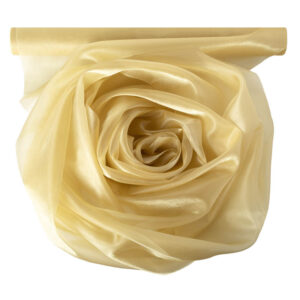 Szatén-organza anyag [47cm x 10m] pasztell arany
