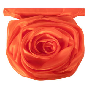Szatén-organza anyag [47cm x 10m] narancssárga