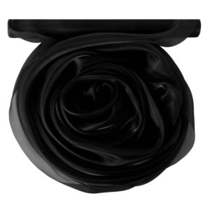 Szatén-organza anyag [47cm x 10m] fekete