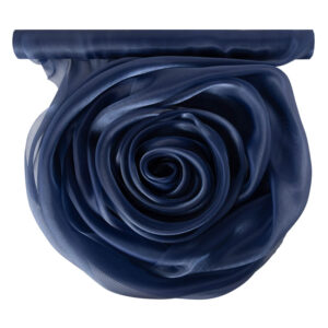 Szatén-organza anyag [47cm x 10m] navy kék/matrózkék