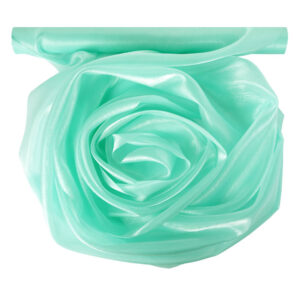 Szatén-organza anyag [47cm x 10m] mentazöld
