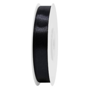 Sima szatén szalag egyszínű [13 mm x 22,86 méter] fekete