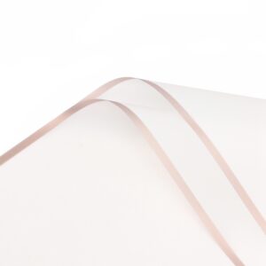 Aranycsíkos íves fólia csomagoló 20 ív/csomag 58cm x 58cm fehér/rose gold