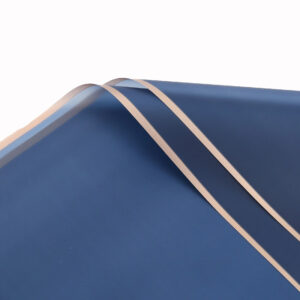 Aranycsíkos íves fólia csomagoló 20 ív/csomag 58cm x 58cm navy blue/rose gold