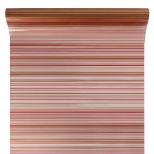 Díszcsomagoló csíkos mintázatú fólia tekercs [50cm x 10m] bordó/arany