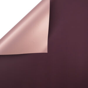 Rose gold kétoldali íves fólia csomagoló 20 ív/csomag [58cm x 58cm] rose gold/burgundi