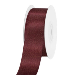 Dekorációs karácsonyi textil szalag [25mm x 10m] bordó